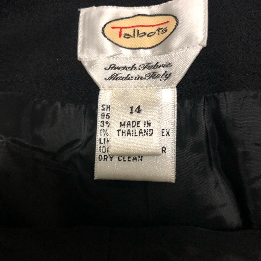Talbots Black Dress Pants - Size 14 - Picture 2 of 3